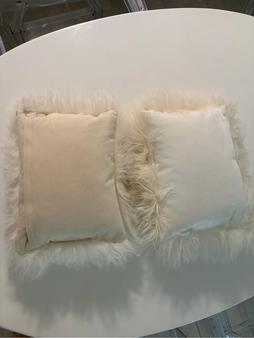 West Elm plush mongolian